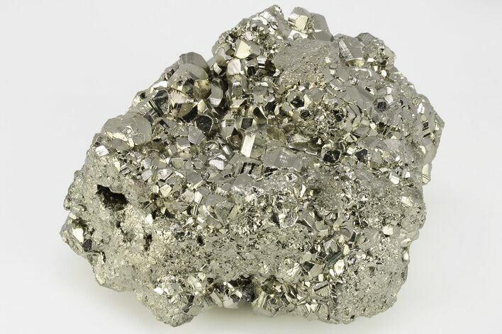 Gleaming, Pyritohedral Pyrite Crystal Cluster - Peru #202977